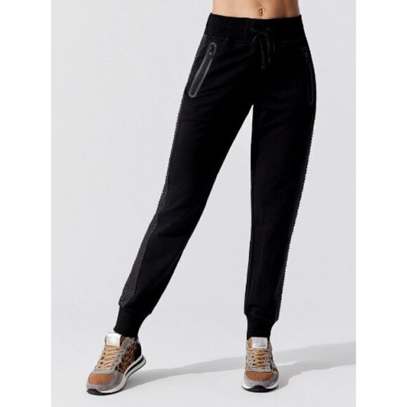 💕BLANC NOIR💕 City Tux Jogger Sweatpants in Black - Picture 3 of 12